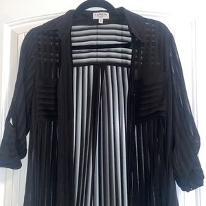 Black and mesh cardigan, Express